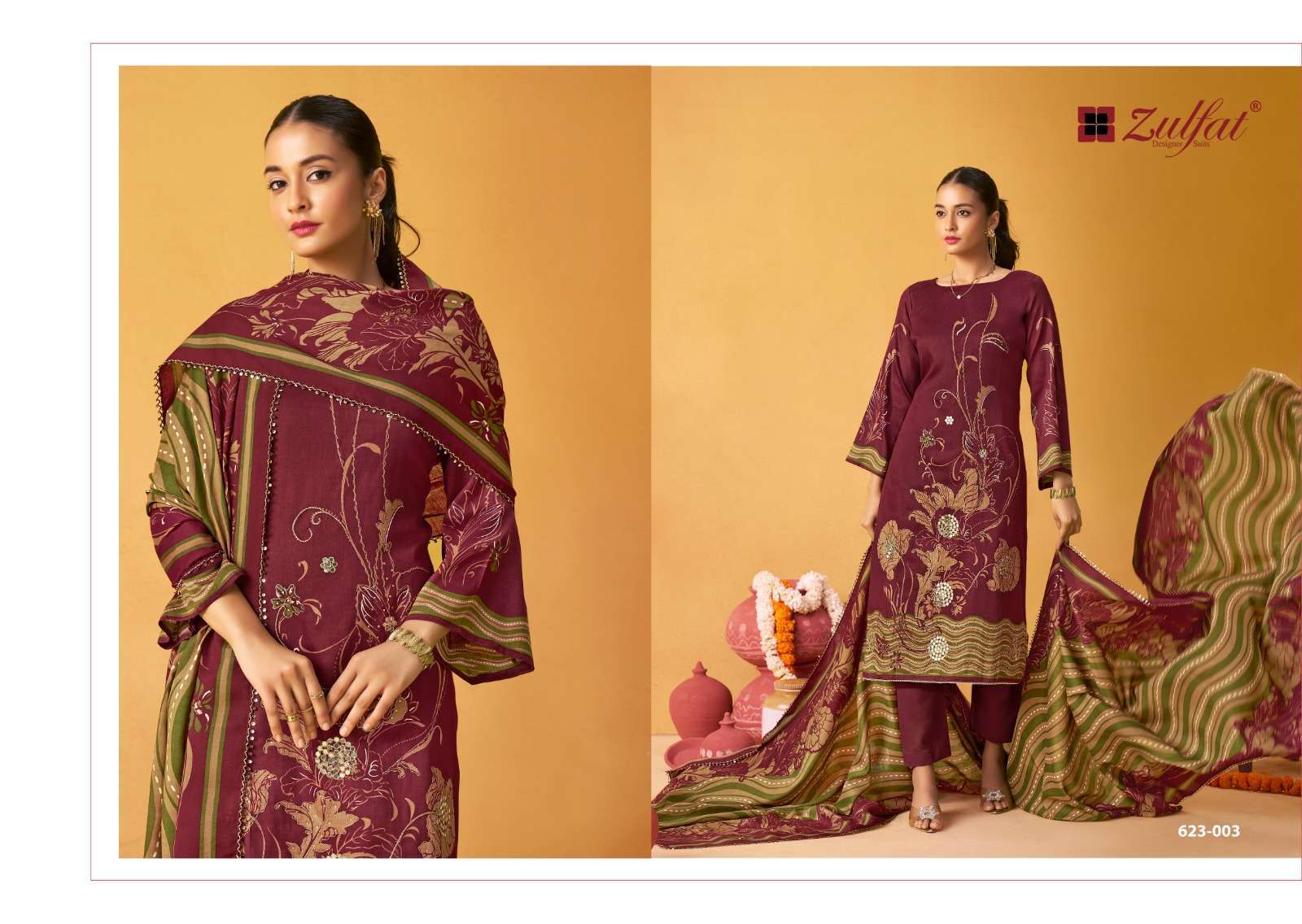 ZULFAT DESIGNER SUITS RAABTA VOL 4