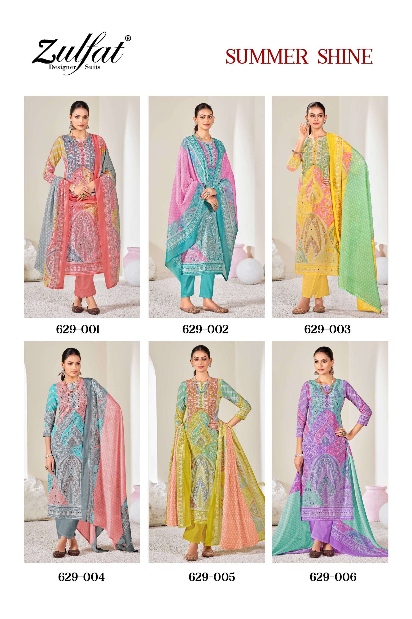 ZULFAT DESIGNER SUITS SUMMER SHINE