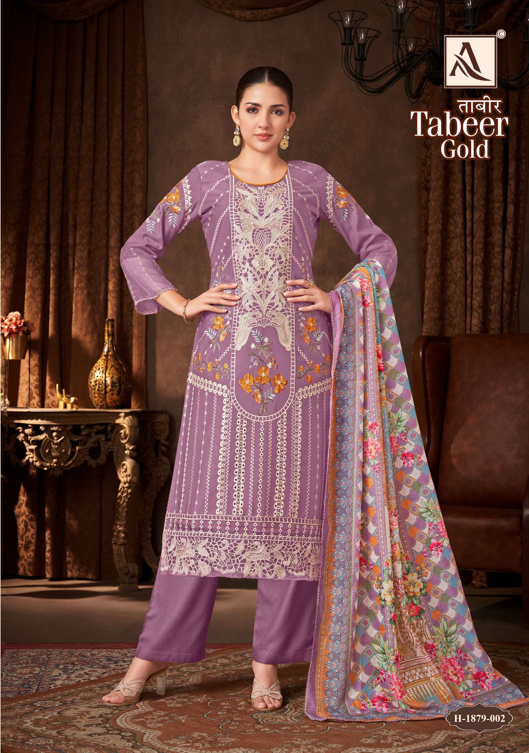 ALOK SUITS TABEER GOLD