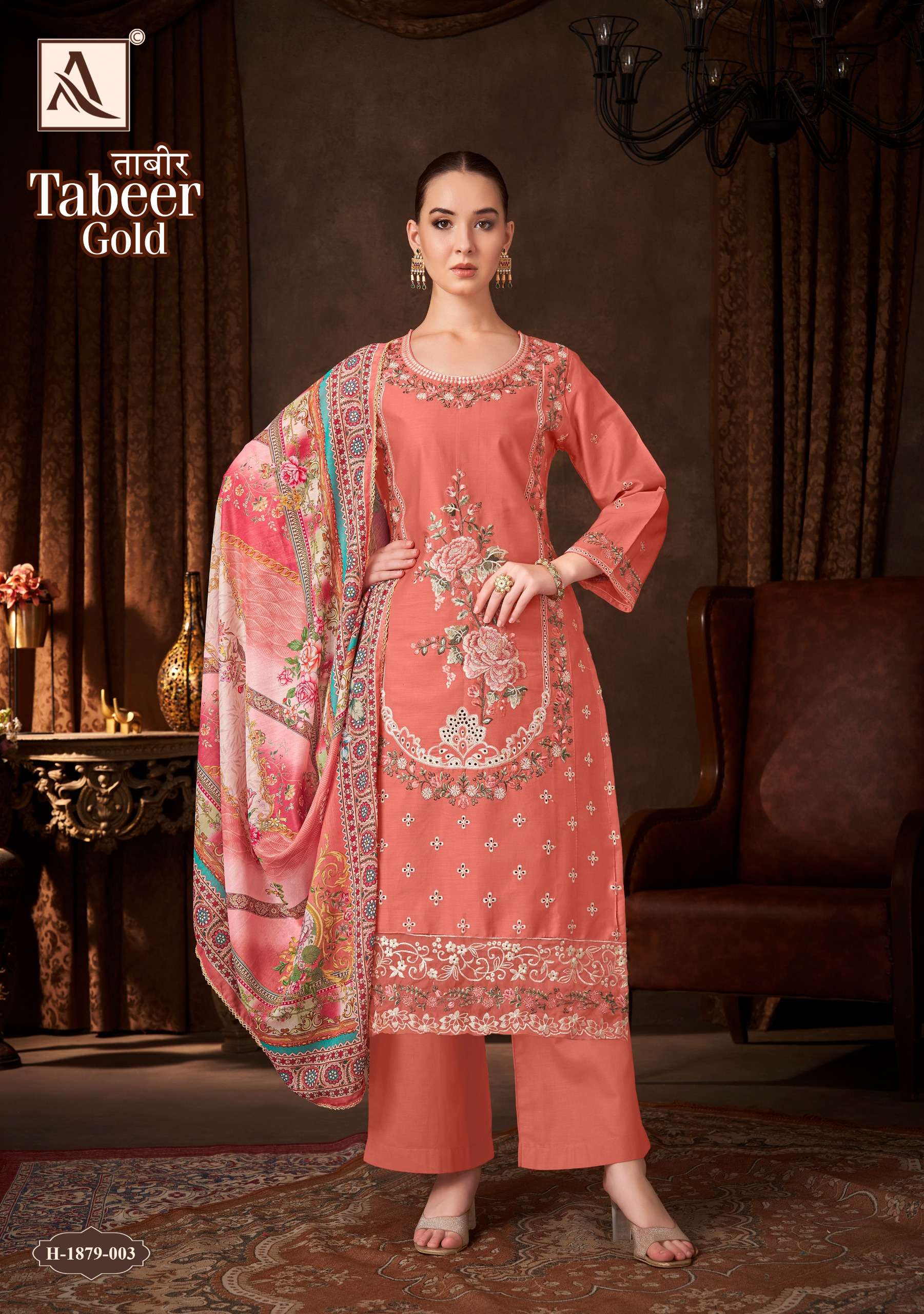 ALOK SUITS TABEER GOLD