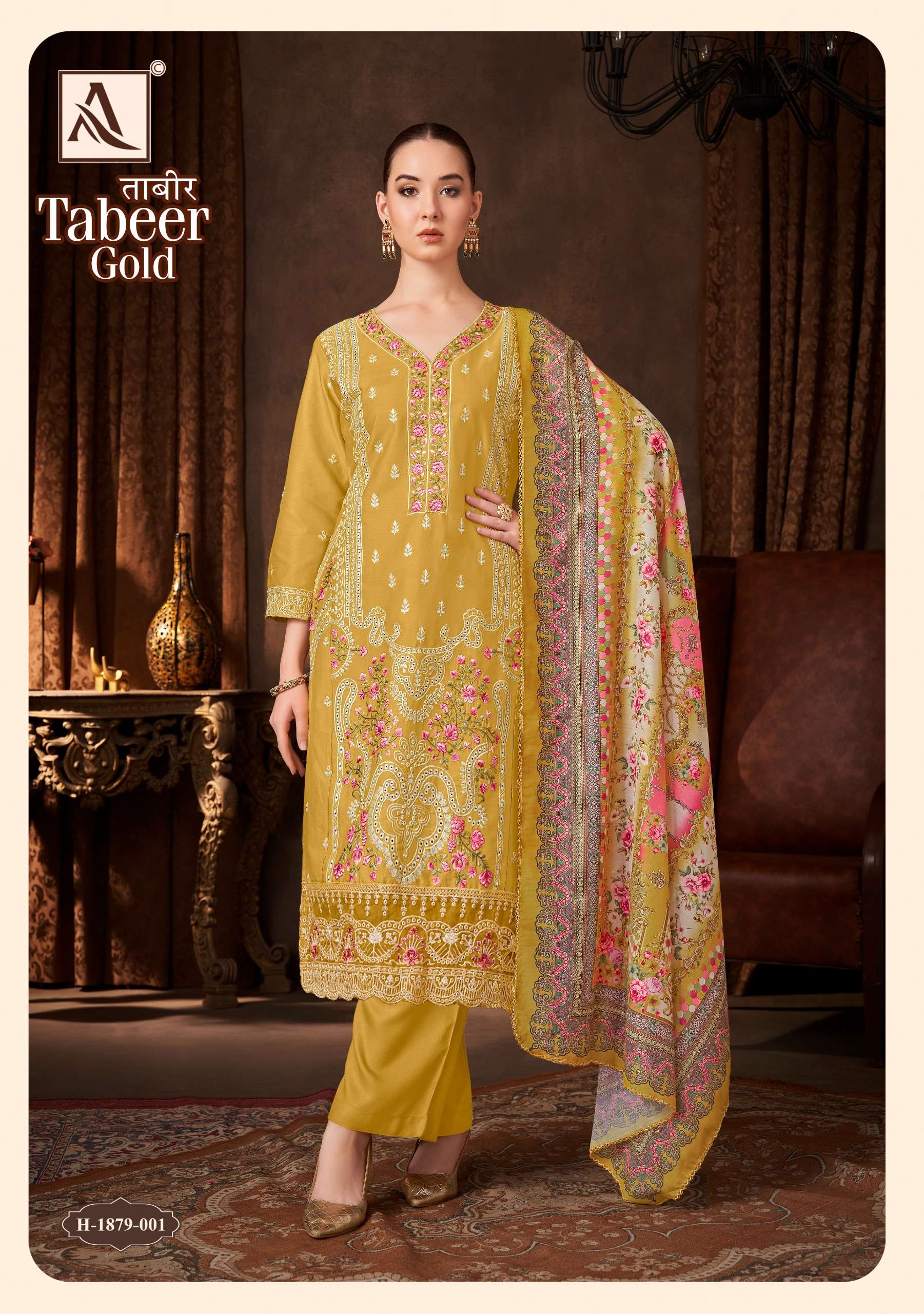 ALOK SUITS TABEER GOLD