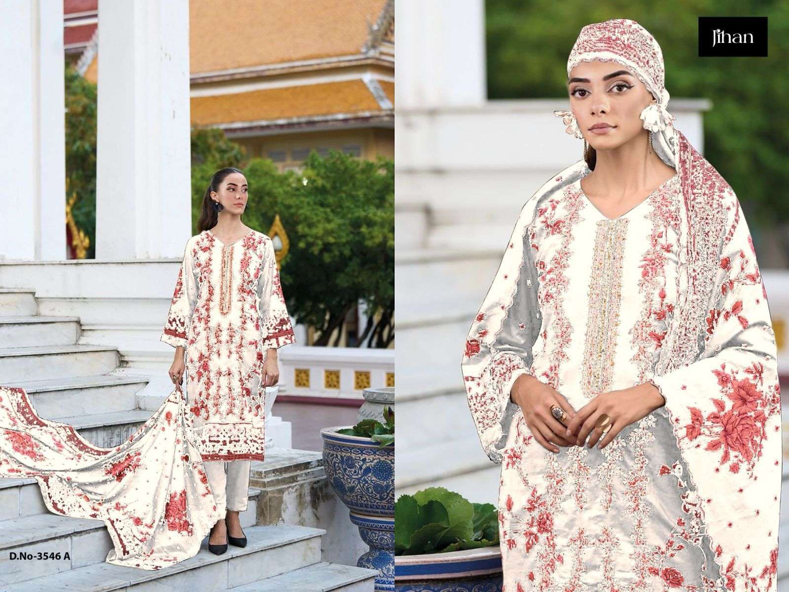 JIHAN SAHNAZ SELF EMBROIDERED COLLECTION