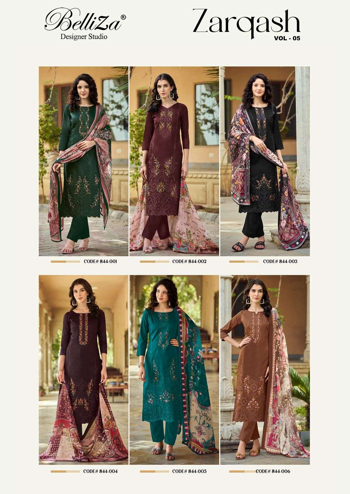 BELLIZA DESIGNER STUDIO ZARQASH VOL 5