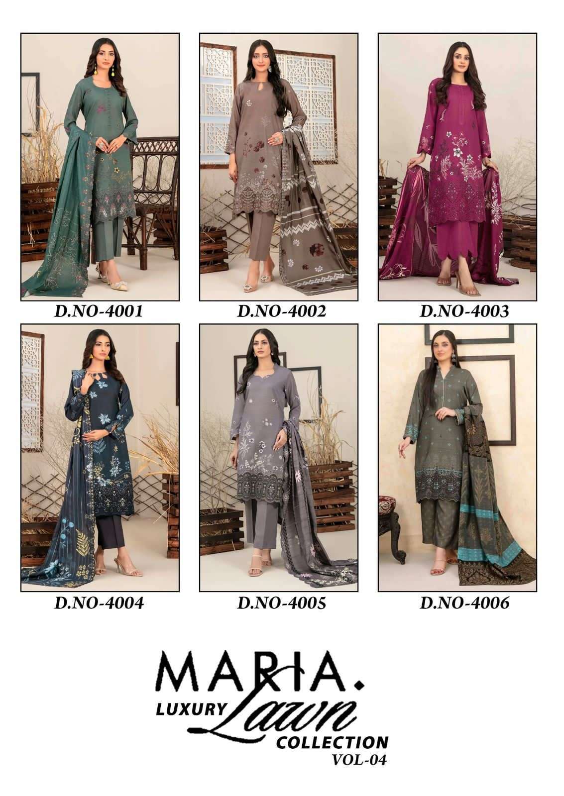MISS WORLD CHOICE MARIA LUXURY LAWN COLLECTION VOL 4