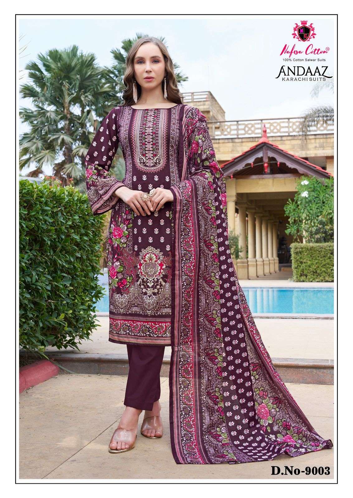 NAFISA COTTON ANDAAZ KARACHI SUITS VOL 9