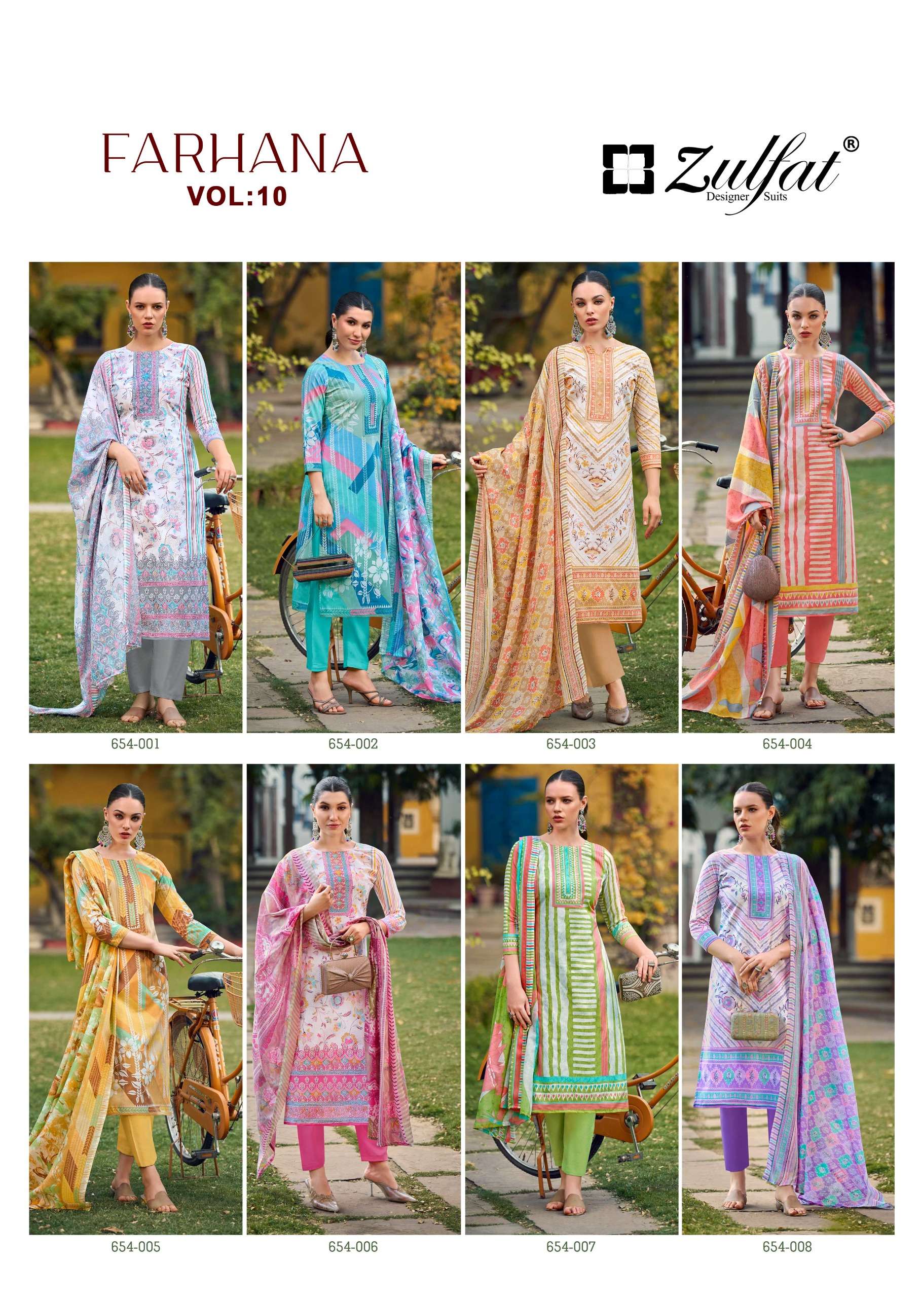 ZULFAT DESIGNER SUITS FARHANA VOL 10