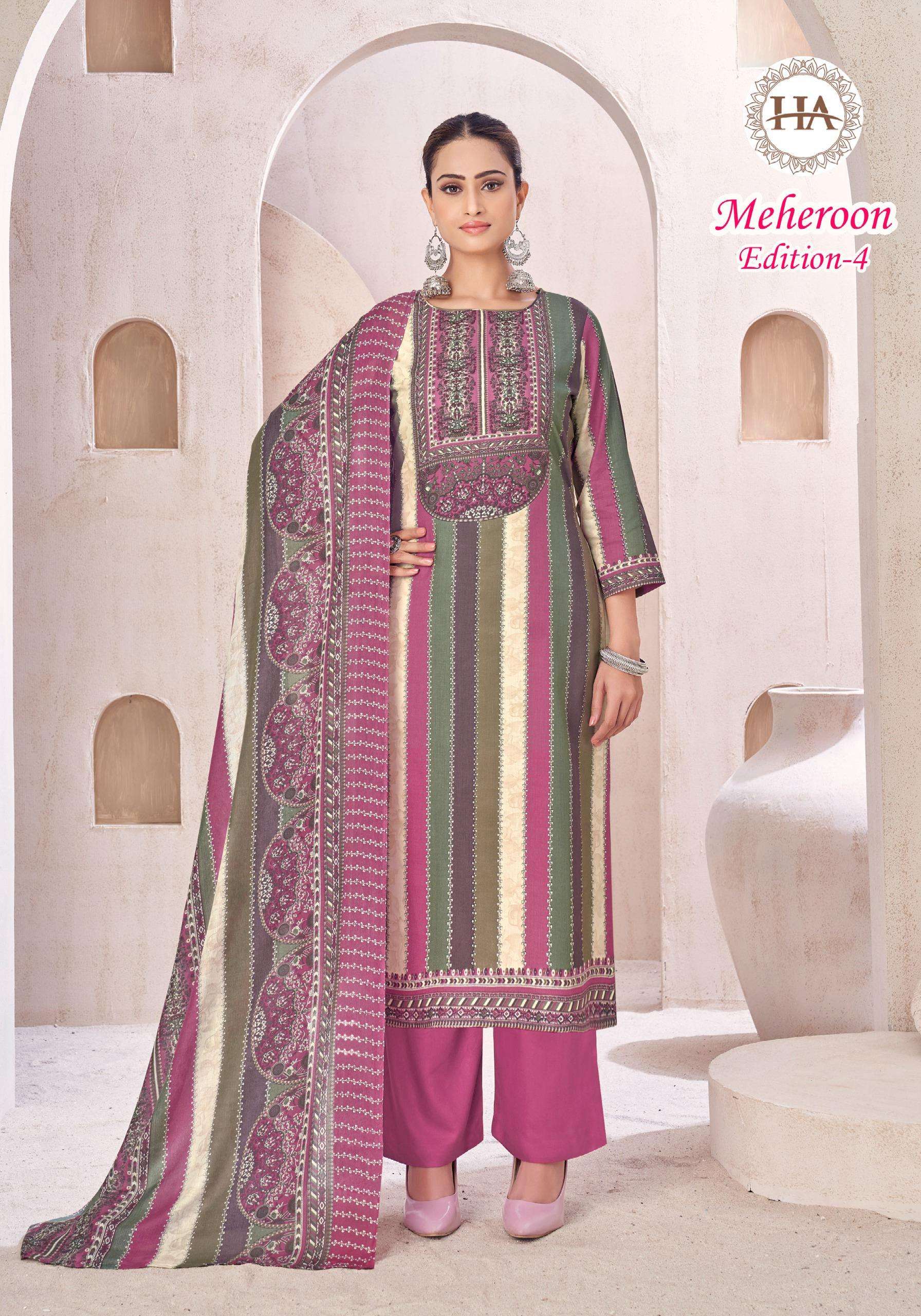 ALOK SUITS MEHEROON EDITION VOL 4
