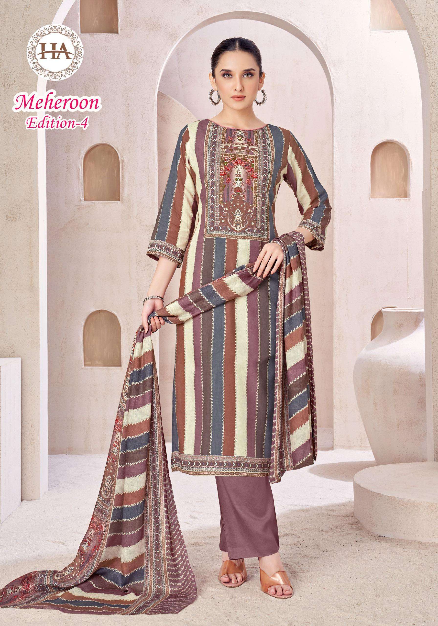 ALOK SUITS MEHEROON EDITION VOL 4