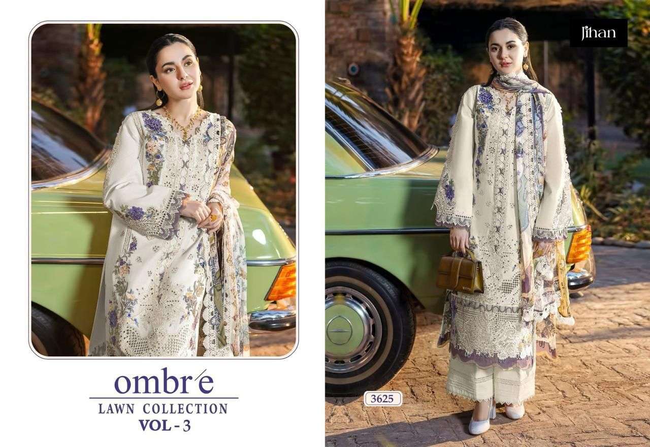 JIHAN FIRDOUS OMBRE LAWN COLLECTION VOL 3 