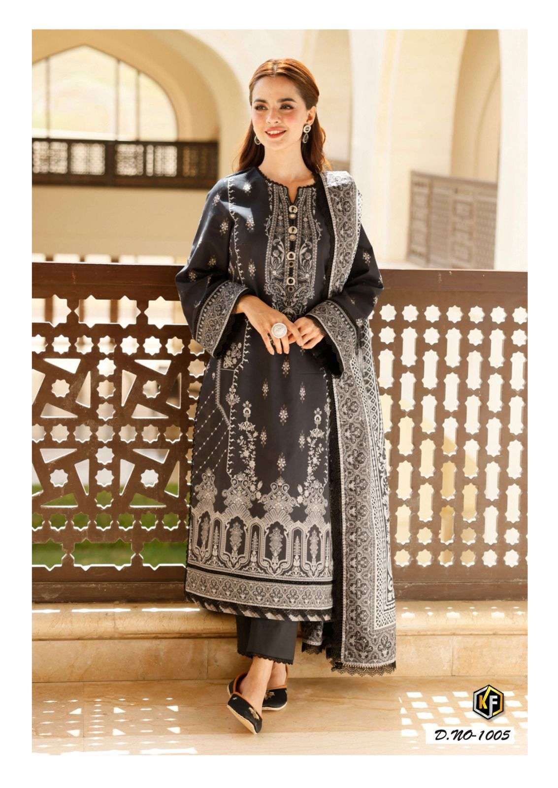 KEVAL FAB BLACK & WHITE HEAVY COTTON LUXURY COLLECTION 