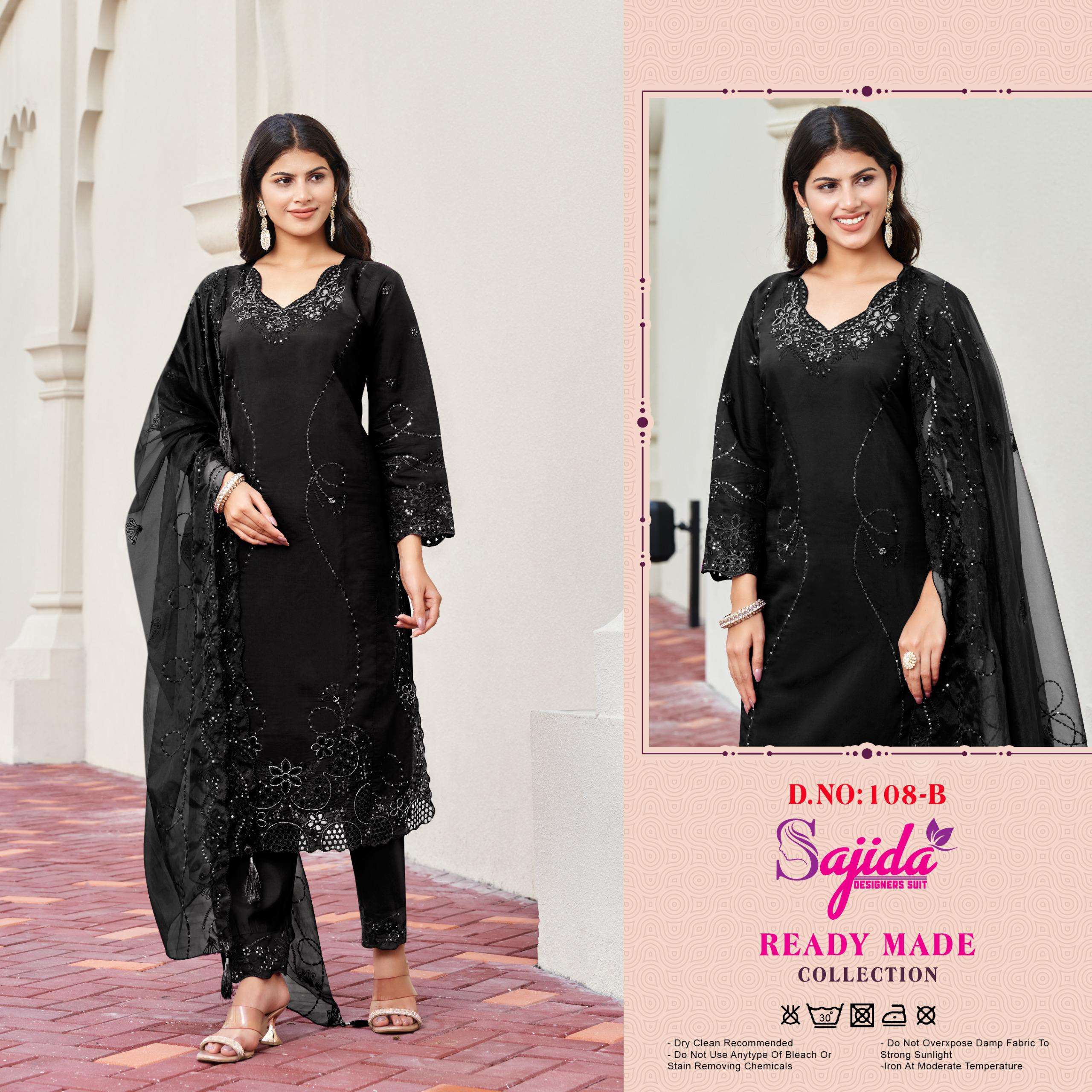 SAJIDA DESIGNER READY MADE COLLECTION D NO 108