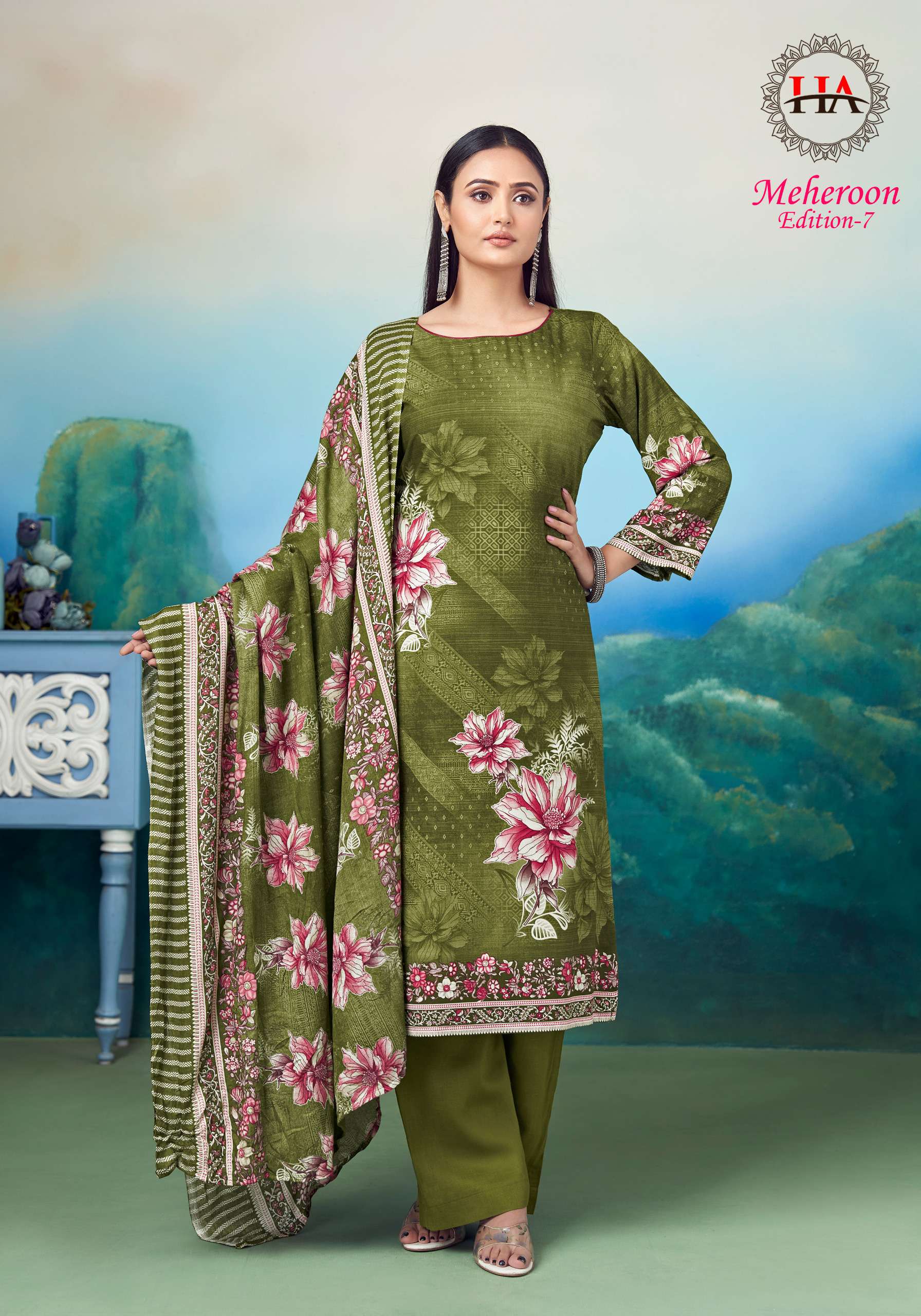 ALOK SUITS MEHEROON EDITION VOL 7 