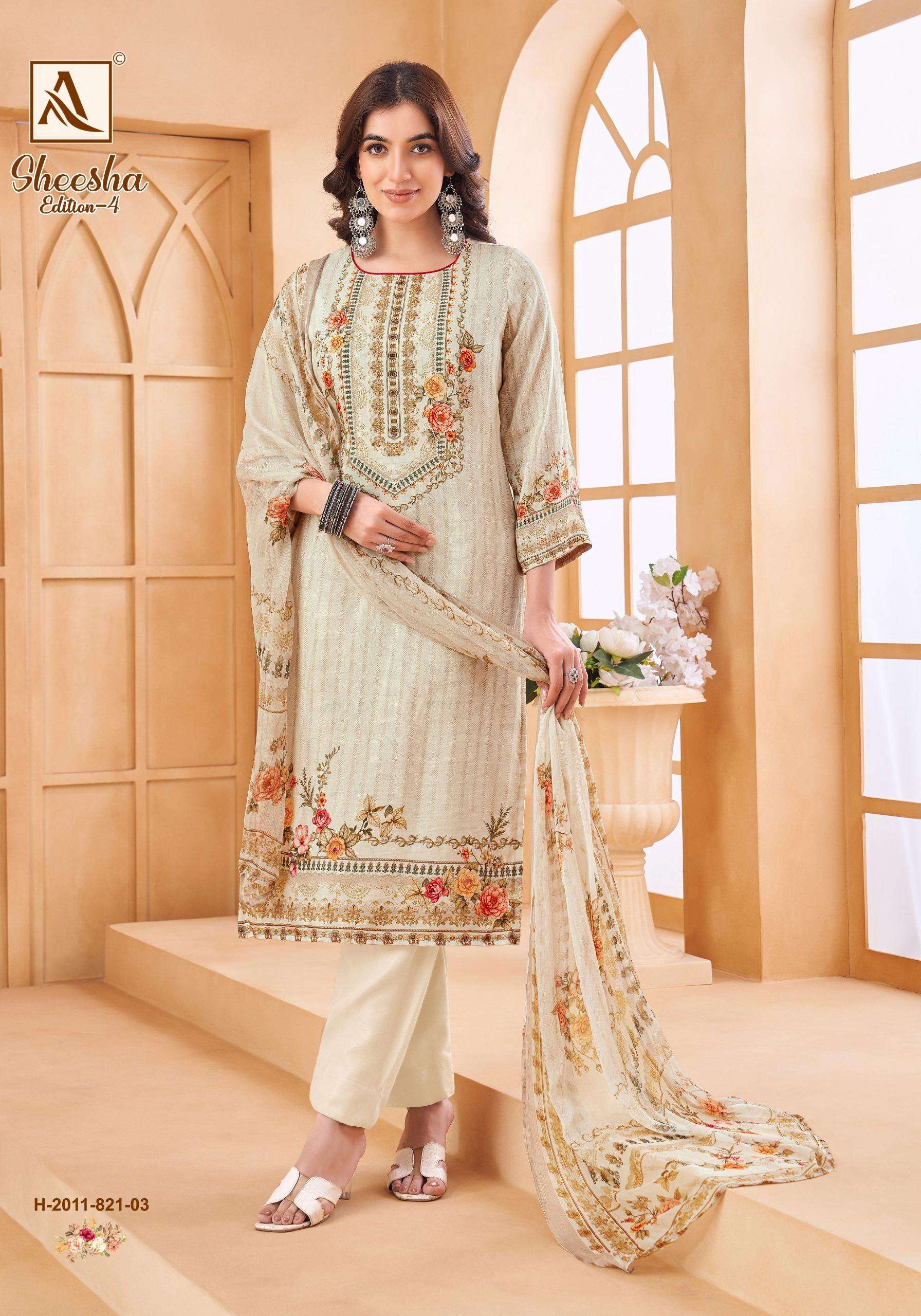 ALOK SUITS SHEESHA VOL 4 