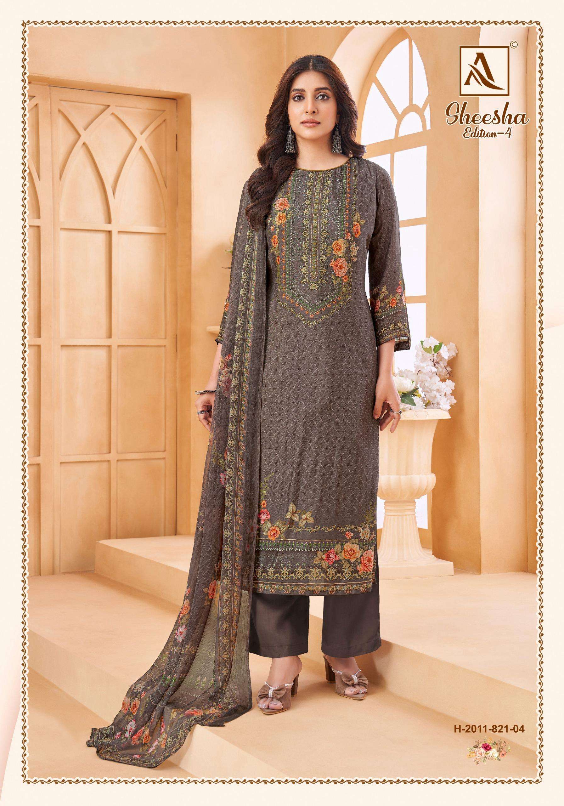 ALOK SUITS SHEESHA VOL 4 